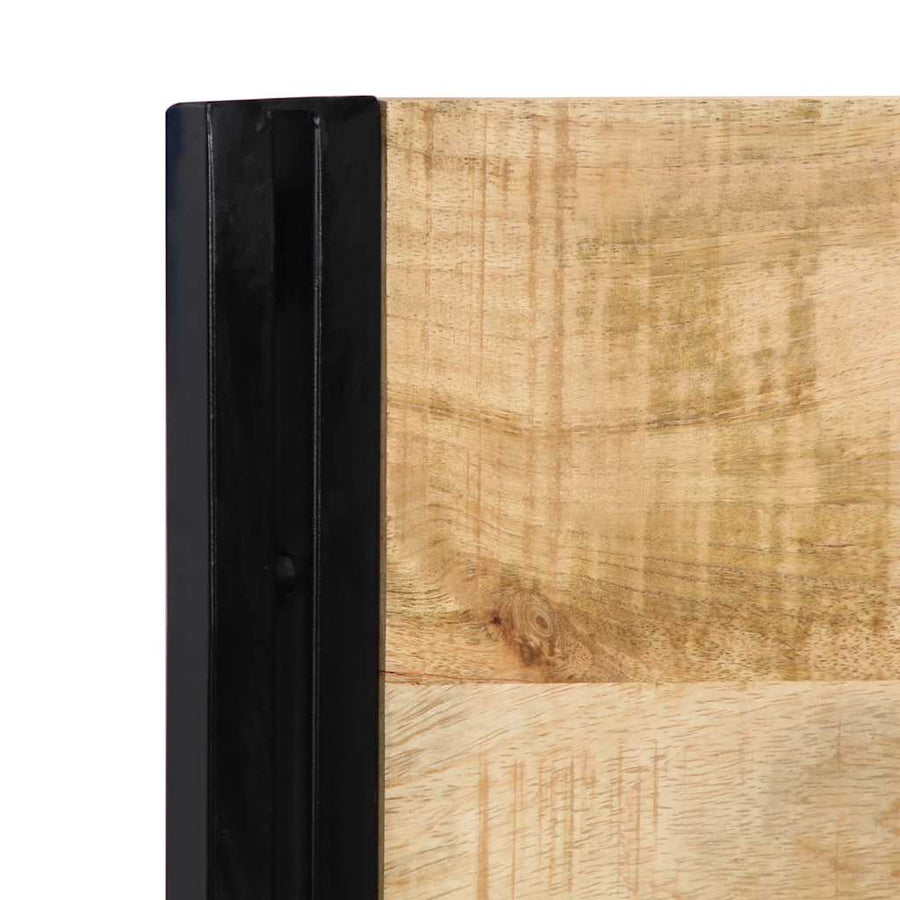 Hoofdeinde 180 cm massief hout mango en ijzer