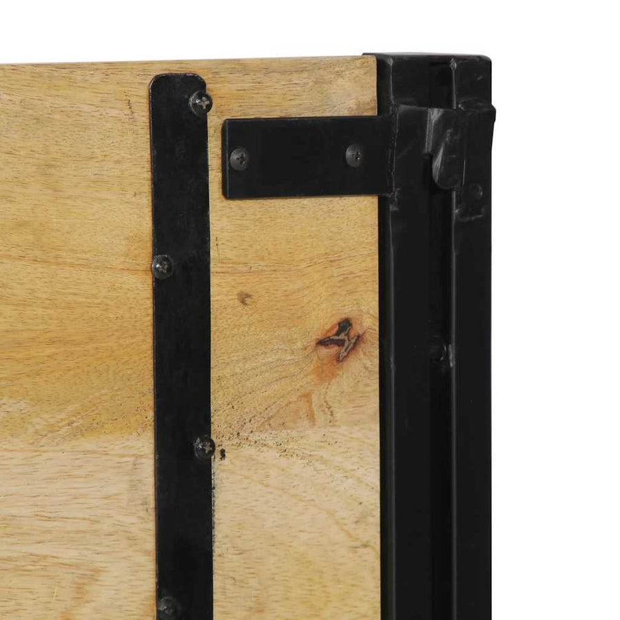 Hoofdeinde 180 cm massief hout mango en ijzer