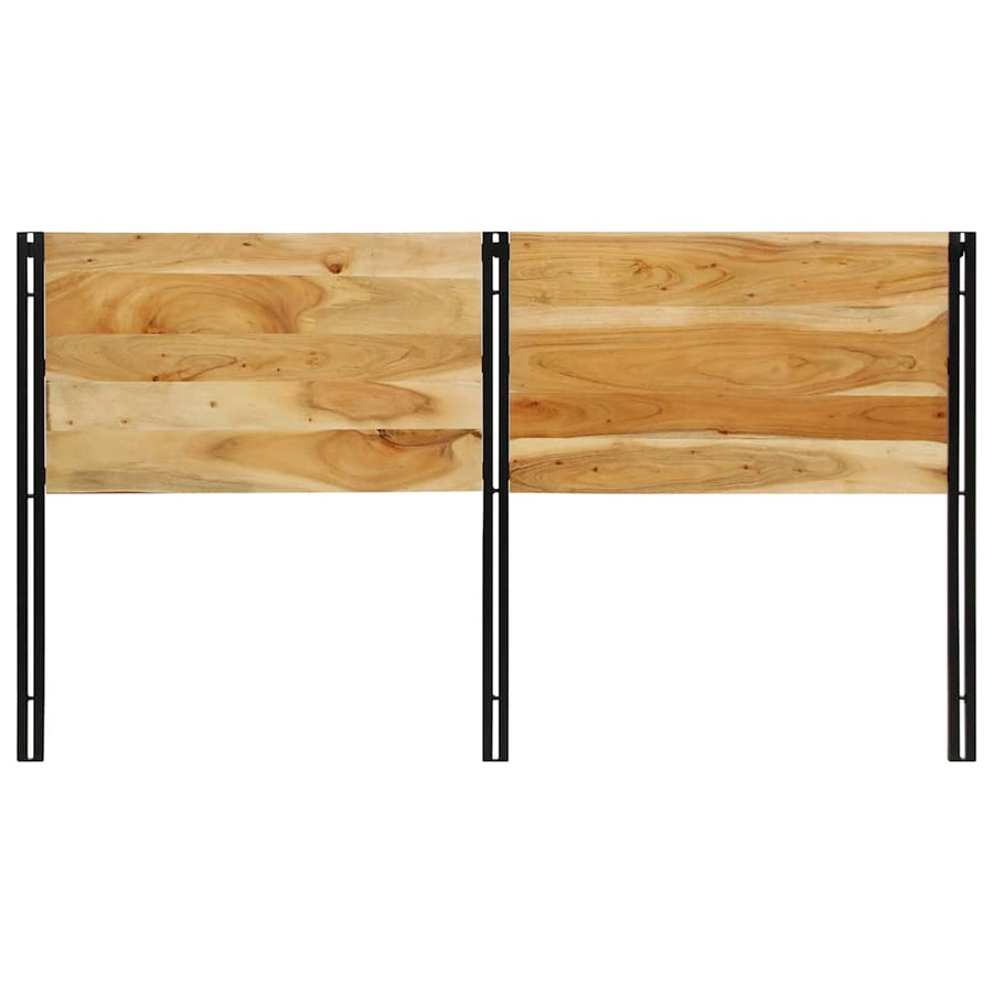 Hoofdeinde 180 cm massief hout acaciahout en ijzer