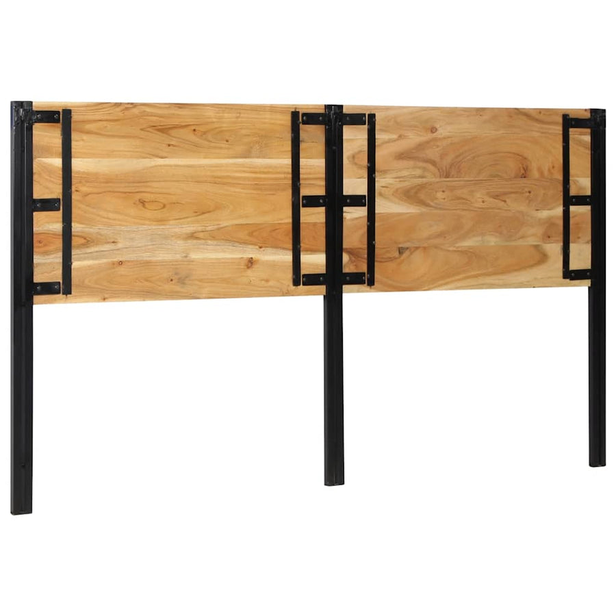 Hoofdeinde 180 cm massief hout acaciahout en ijzer