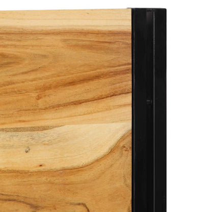 Hoofdeinde 180 cm massief hout acaciahout en ijzer