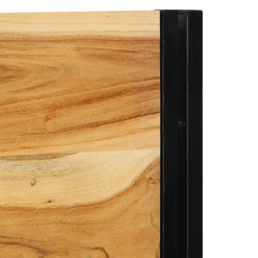 Hoofdeinde 180 cm massief hout acaciahout en ijzer
