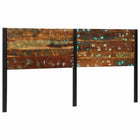 Hoofdeinde 200x2x100 cm gerecycled hout ijzer