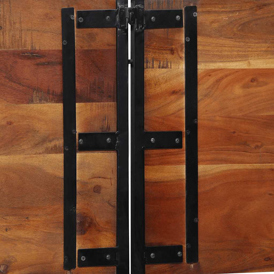 Hoofdeinde 200 cm massief gerecycled en ijzer