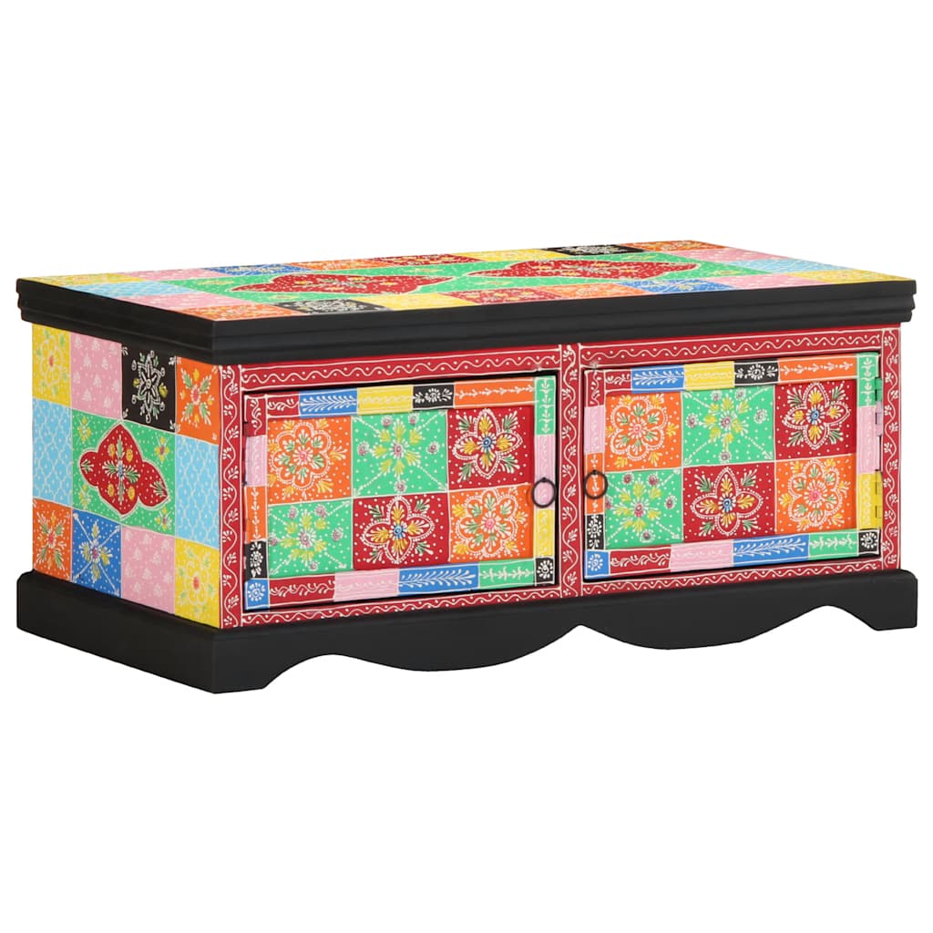 Salontafel 90x50x40 cm massief mangohout meerkleurig