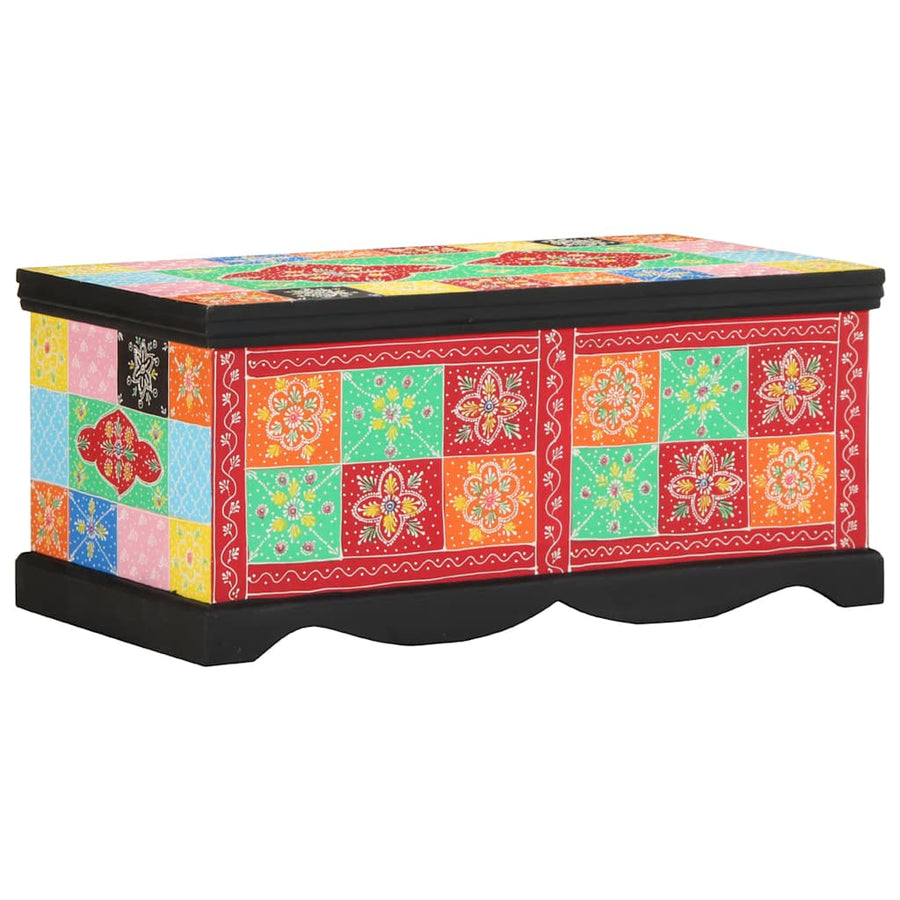 Salontafel 90x50x40 cm massief mangohout meerkleurig