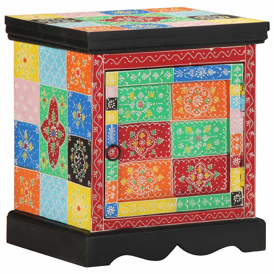 Nachtkastje 2 st 40x35x45 cm massief mangohout mango