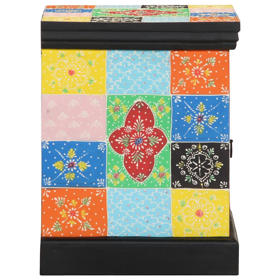 Nachtkastje 2 st 40x35x45 cm massief mangohout mango