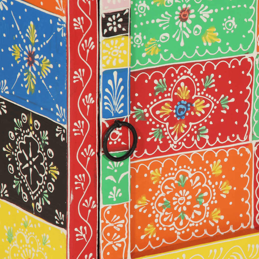 Nachtkastje 2 st 40x35x45 cm massief mangohout mango