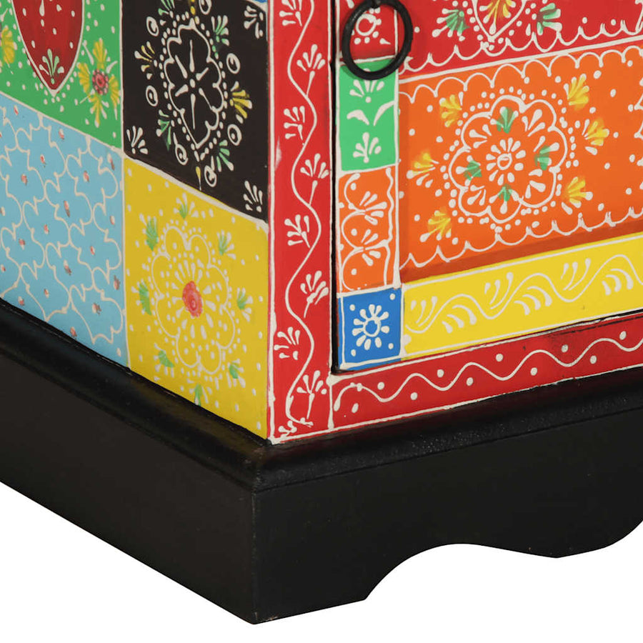 Nachtkastje 2 st 40x35x45 cm massief mangohout mango