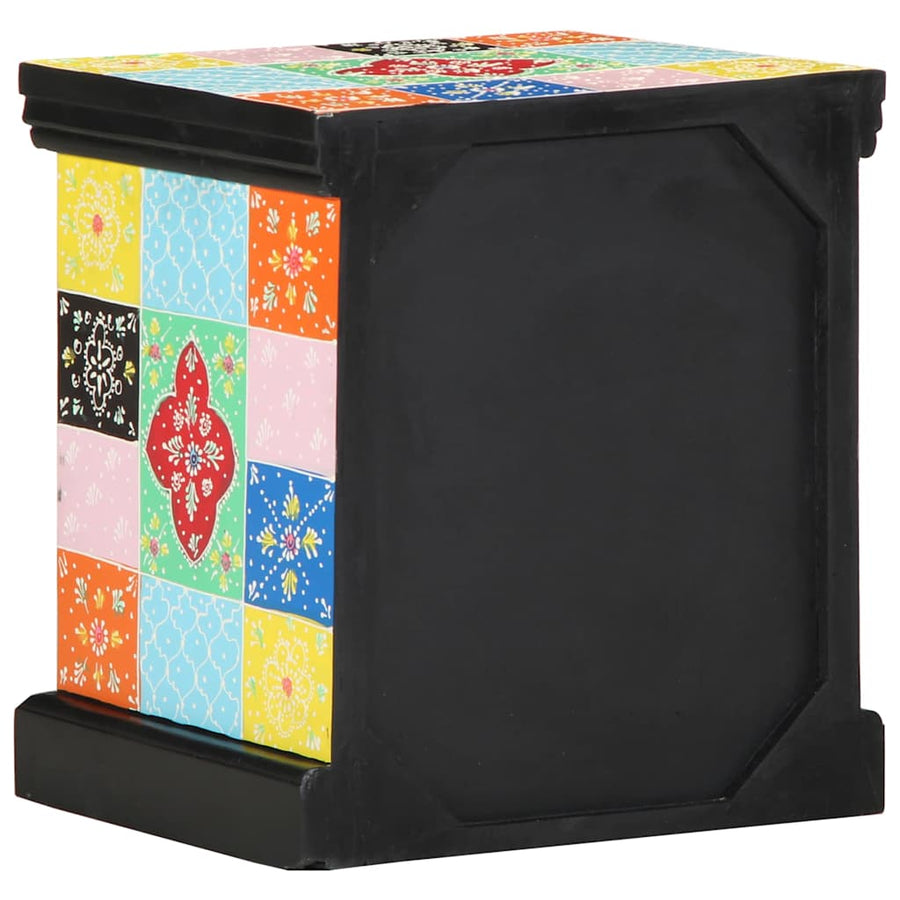 Nachtkastje Multikleur 40 x 35 x 45 cm Massief Mango Hout