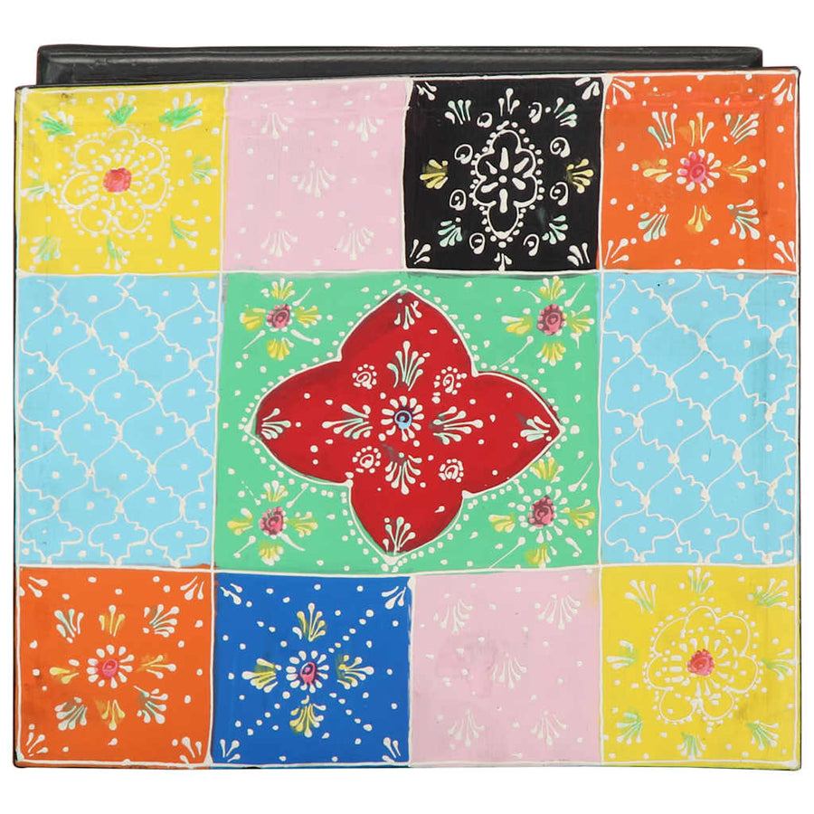 Nachtkastje Multikleur 40 x 35 x 45 cm Massief Mango Hout