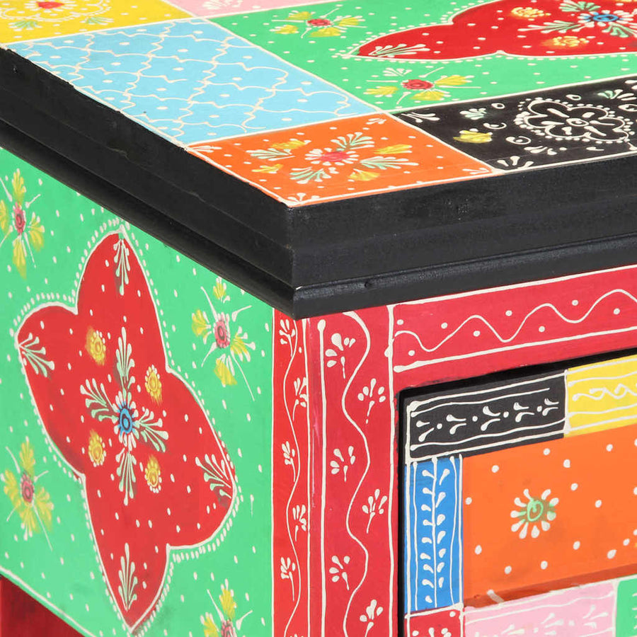 Wandtafel Met Lade Met Opslag Multikleur 80 X 35 X 76 Cm