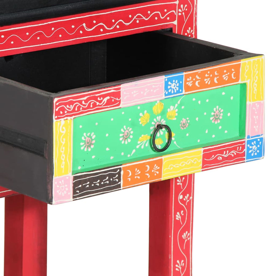 Wandtafel Met Lade Met Opslag Multikleur 80 X 35 X 76 Cm