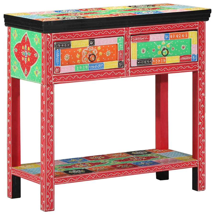 Wandtafel Met Lade Met Opslag Multikleur 80 X 35 X 76 Cm