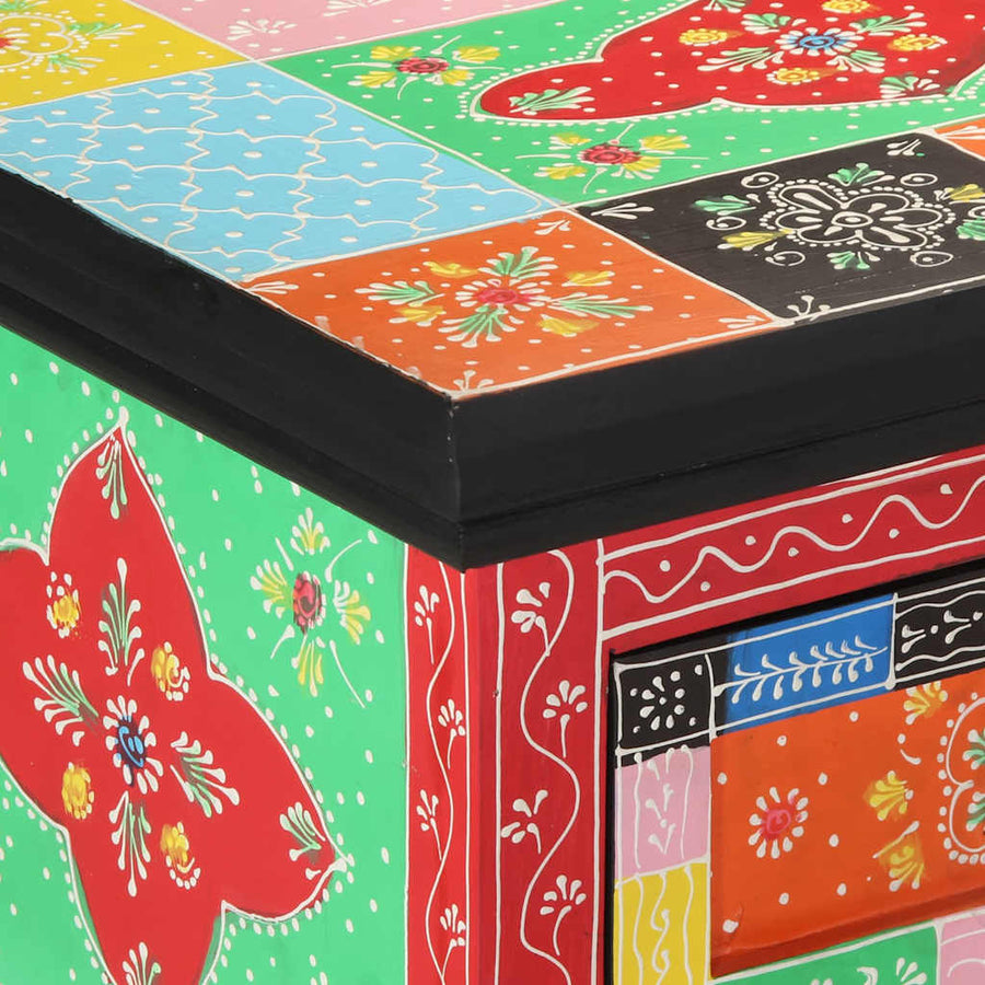 Wandtafel Met Lade Met Opslag Multikleur 100 X 30 X 77 Cm