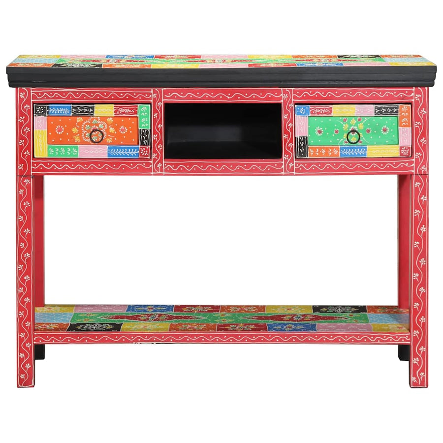Wandtafel Met Lade Met Opslag Multikleur 100 X 30 X 77 Cm