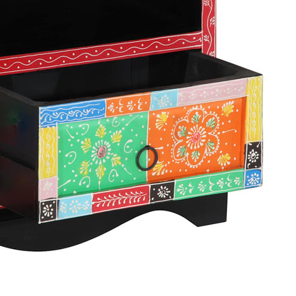 Tv-Kast Met Lade Multikleur 80 X 35 X 50 Cm Massief Mango Hout