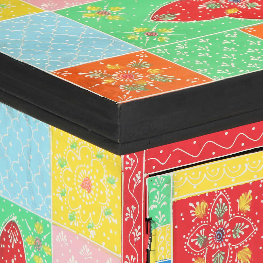 Tv-Kast Multikleur 100 X 35 X 50 Cm Massief Mango Hout