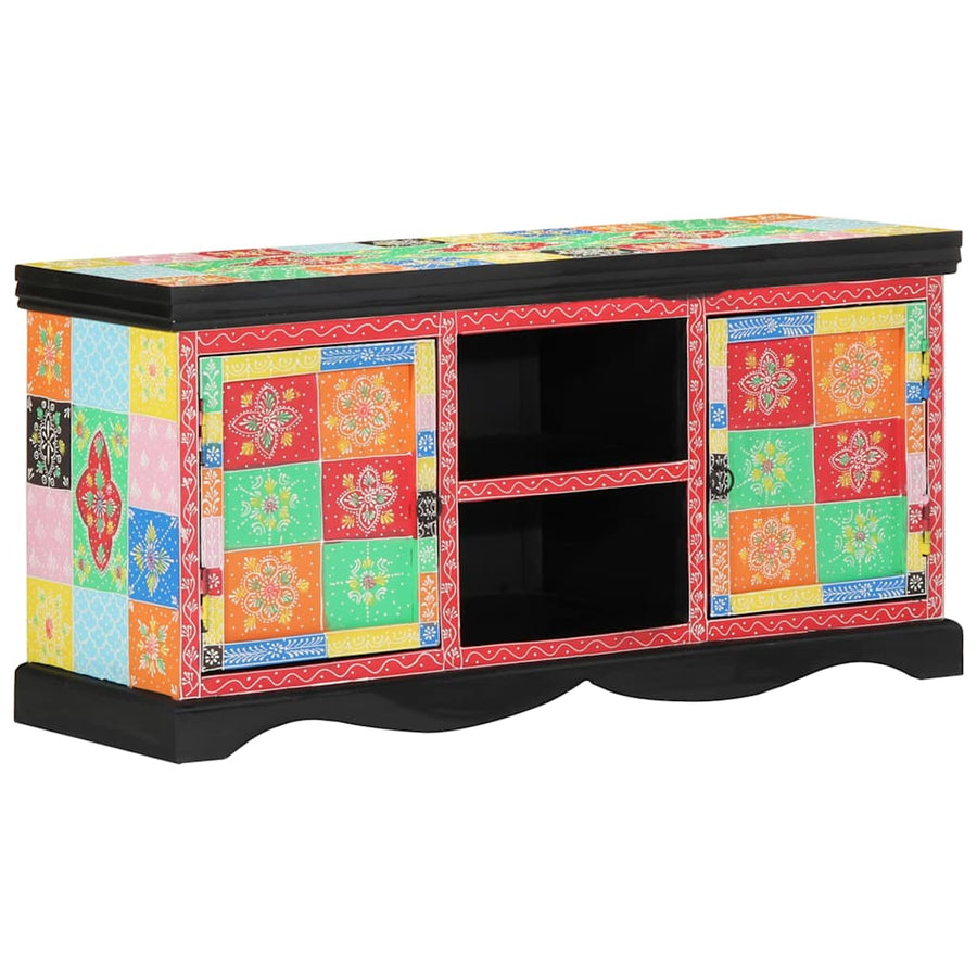 Tv-Kast Multikleur 100 X 35 X 50 Cm Massief Mango Hout