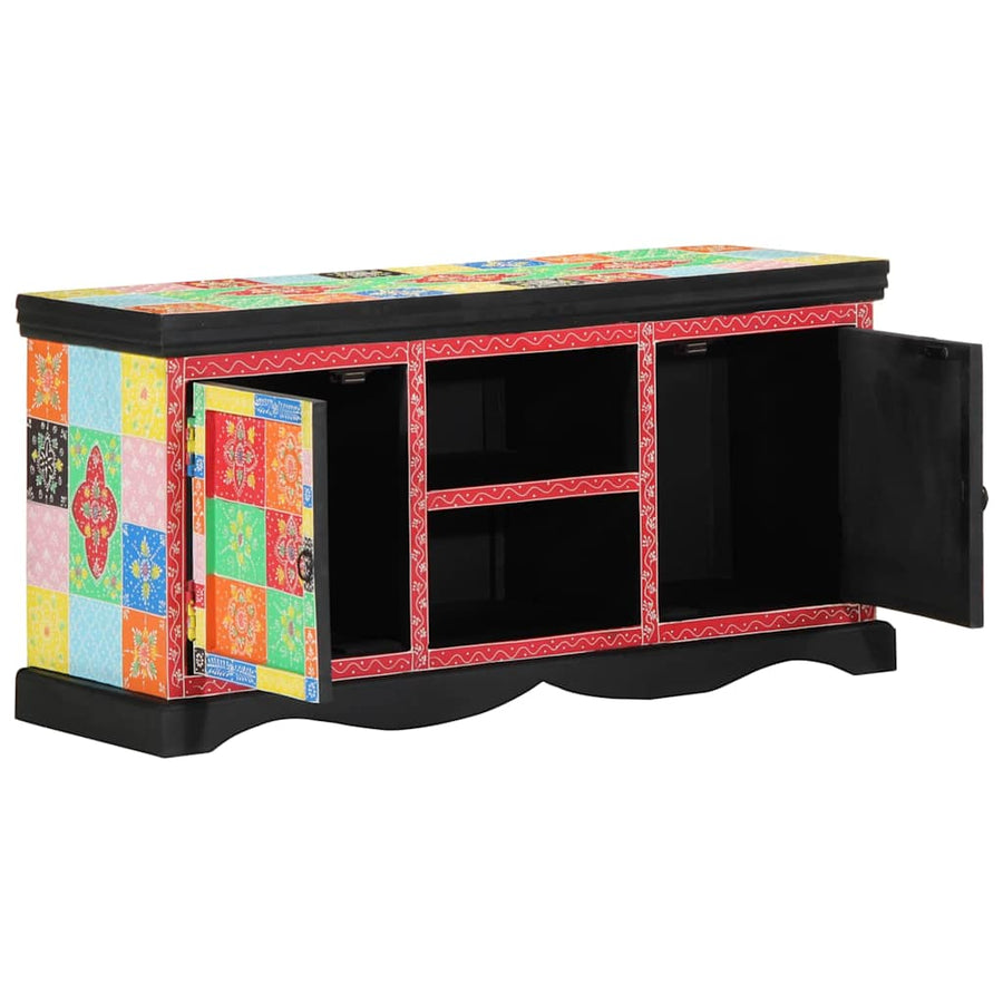 Tv-Kast Multikleur 100 X 35 X 50 Cm Massief Mango Hout