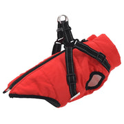 Hondenjas met harnas 32 cm rood