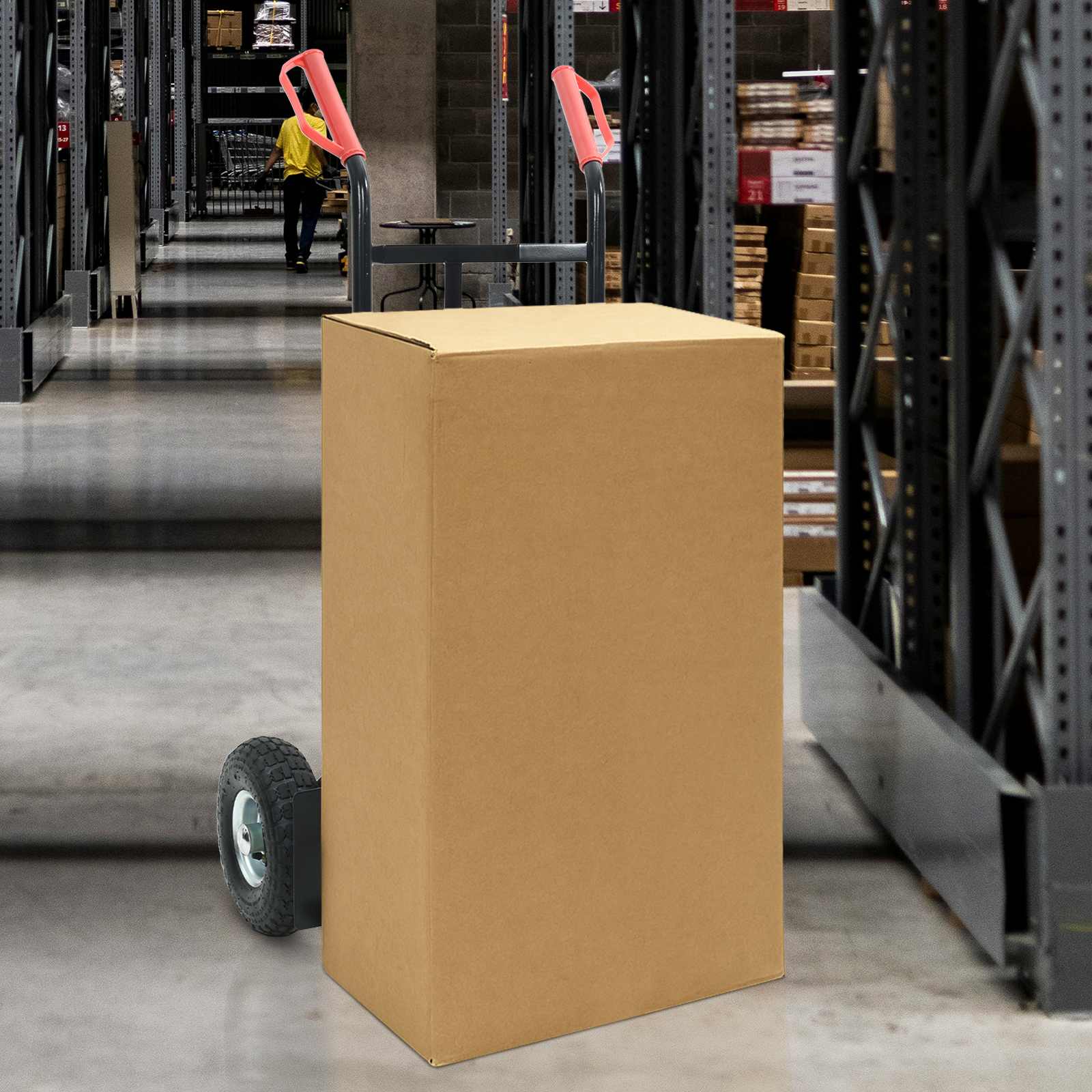 Handtrolley Zwart en Rood 57 x 46 x 113 cm Staal