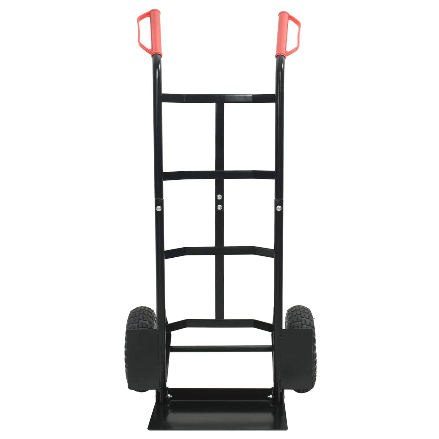 Handtrolley Zwart en Rood 57 x 46 x 113 cm Staal
