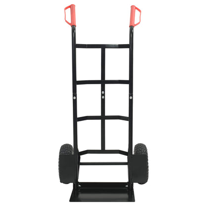Handtrolley Zwart en Rood 57 x 46 x 113 cm Staal