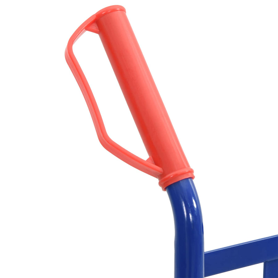 Handtrolley Blauw en Rood 57 x 46 x 113 cm Staal