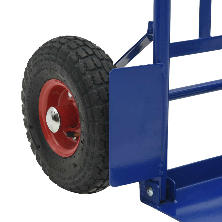 Handtrolley Blauw en Rood 57 x 46 x 113 cm Staal