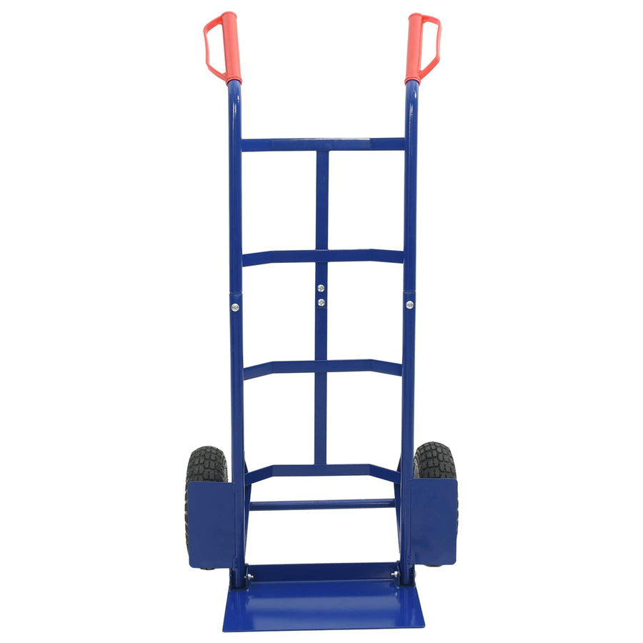 Handtrolley Blauw en Rood 57 x 46 x 113 cm Staal