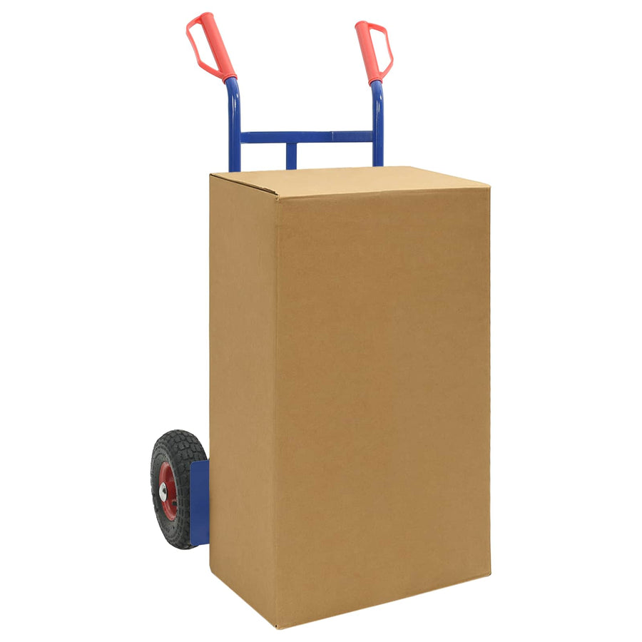 Handtrolley Blauw en Rood 57 x 46 x 113 cm Staal