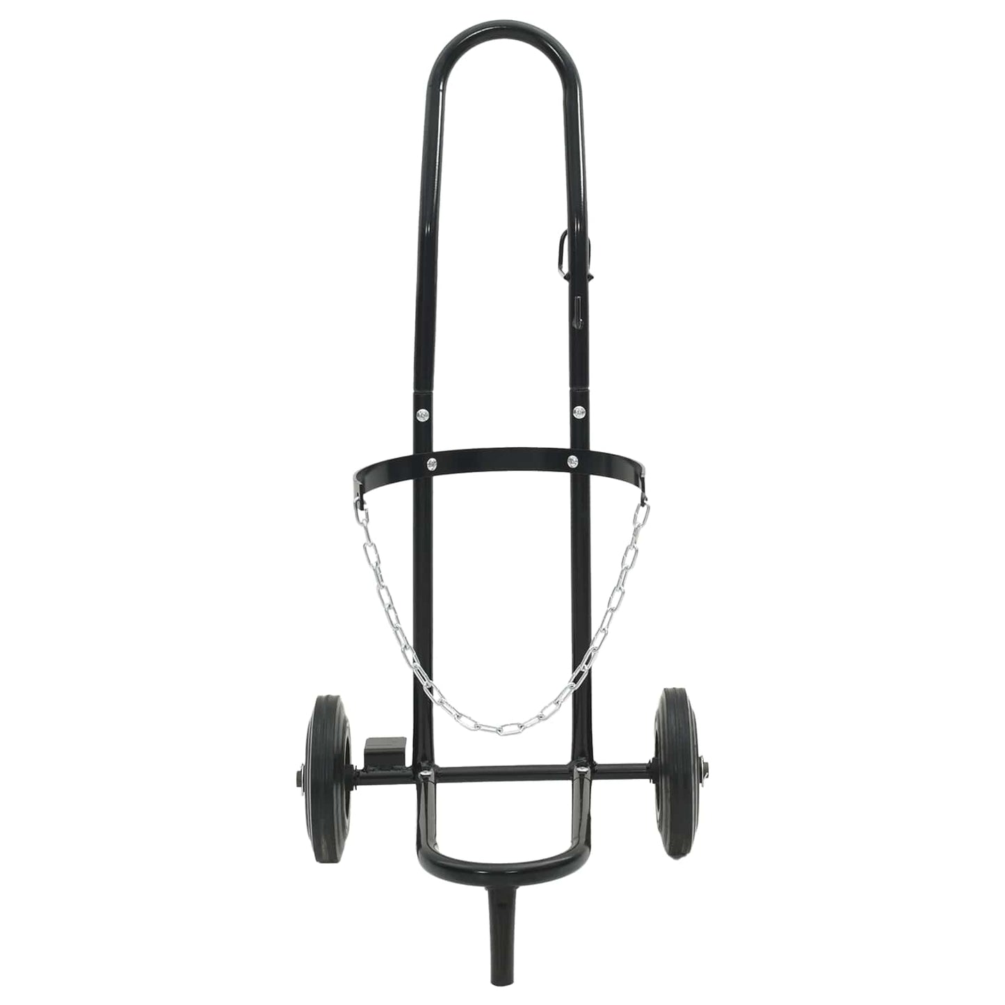 Handtrolley Zwart en Rood 49 x 49 x 101 cm Staal