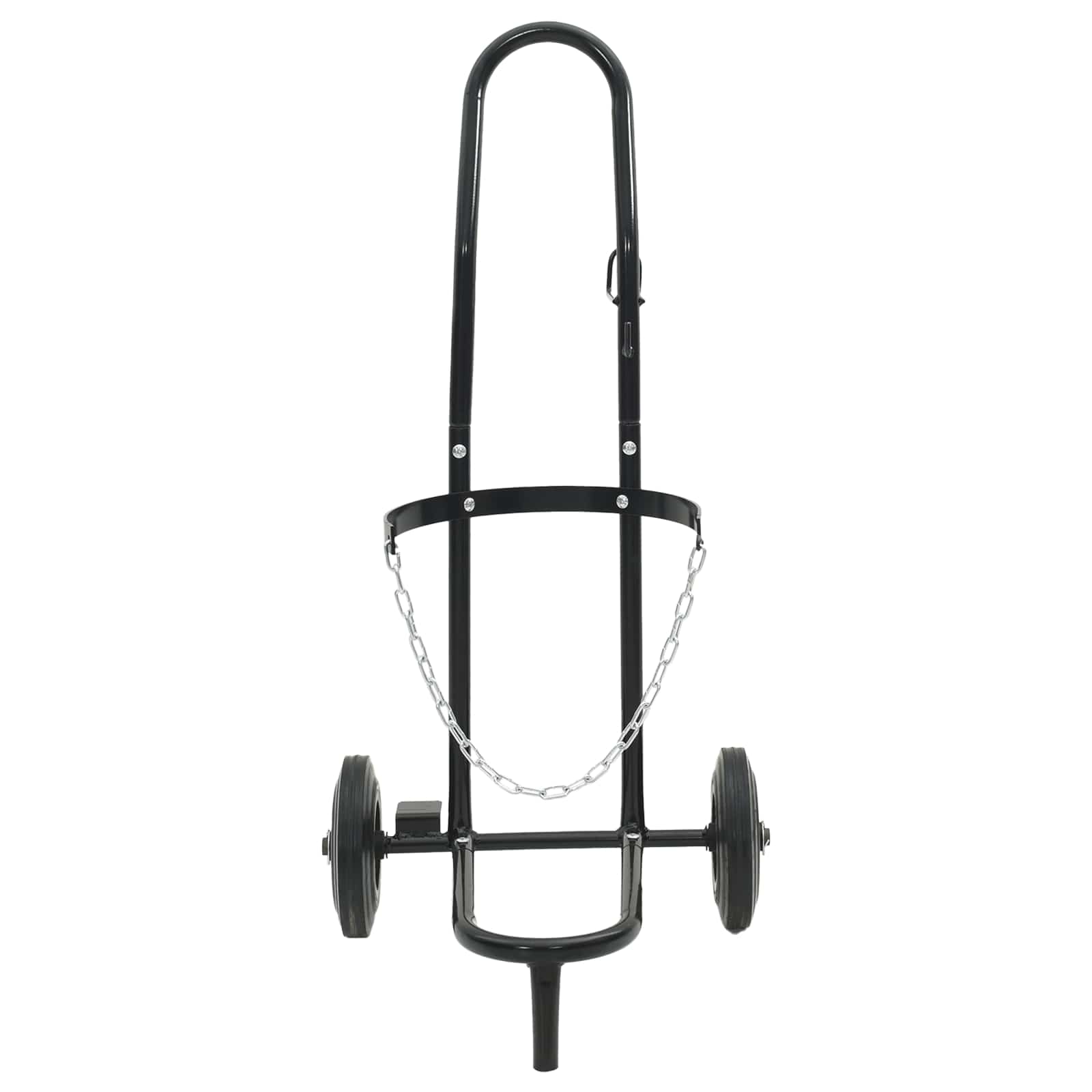 Handtrolley Zwart en Rood 49 x 49 x 101 cm Staal