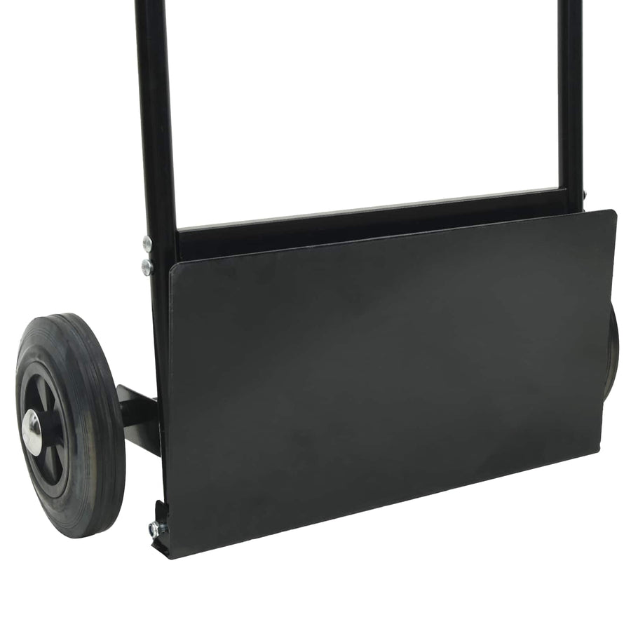 Handtrolley Zwart en Rood 63 x 43,5 x 110 cm Staal