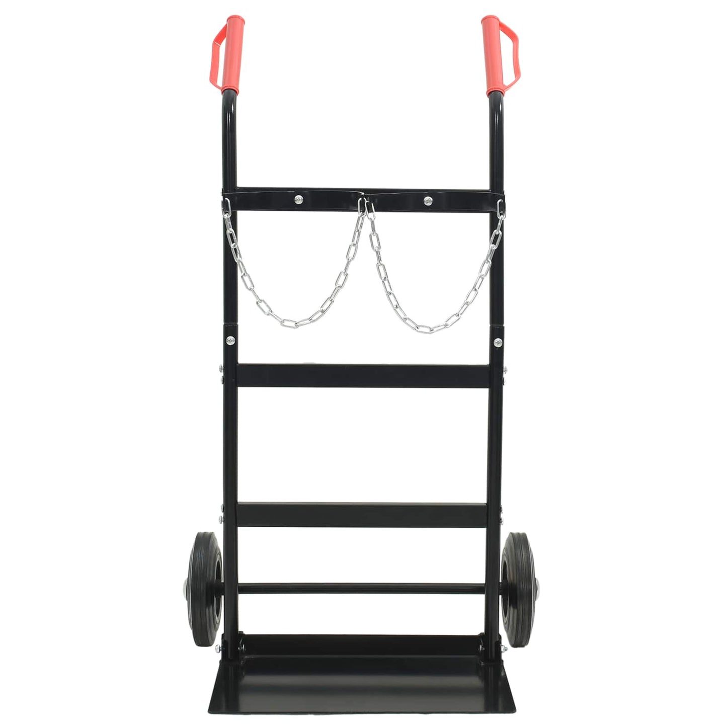 Handtrolley Zwart en Rood 63 x 43,5 x 110 cm Staal