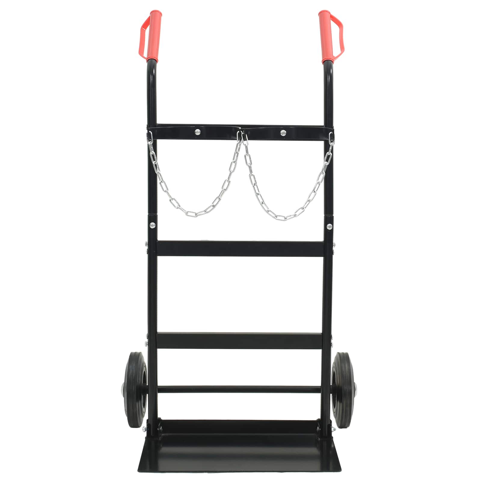 Handtrolley Zwart en Rood 63 x 43,5 x 110 cm Staal
