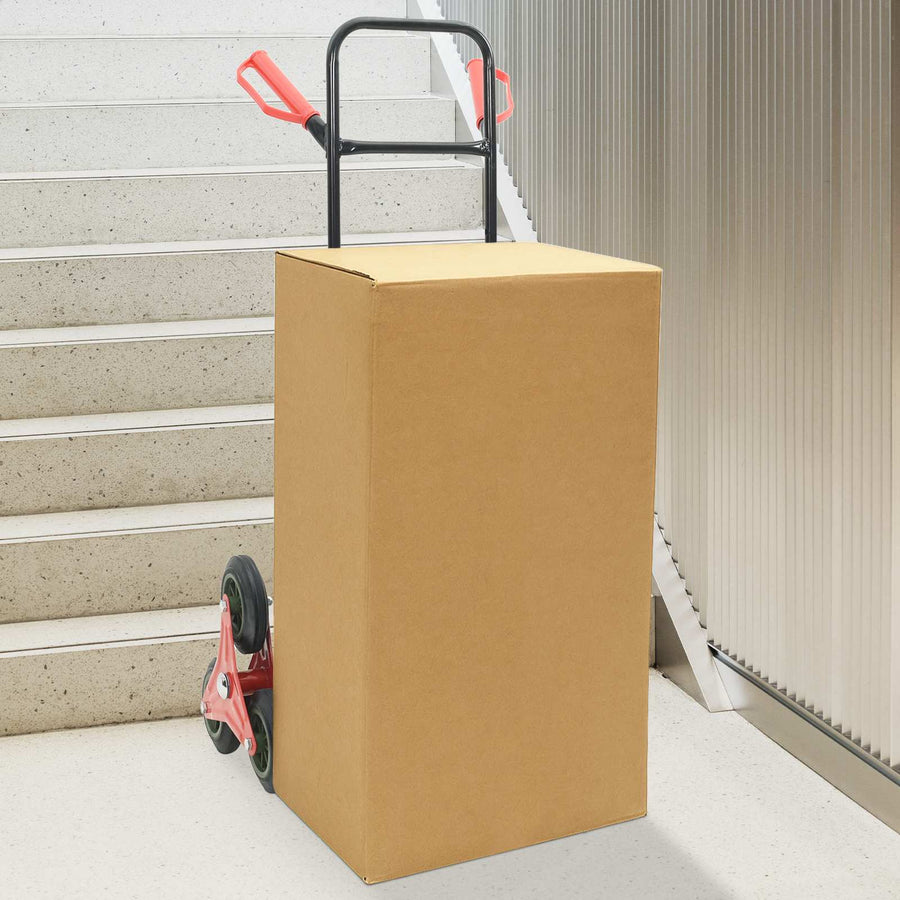 Handtrolley Zwart en Rood 64,5 x 49,5 x 114 cm Staal