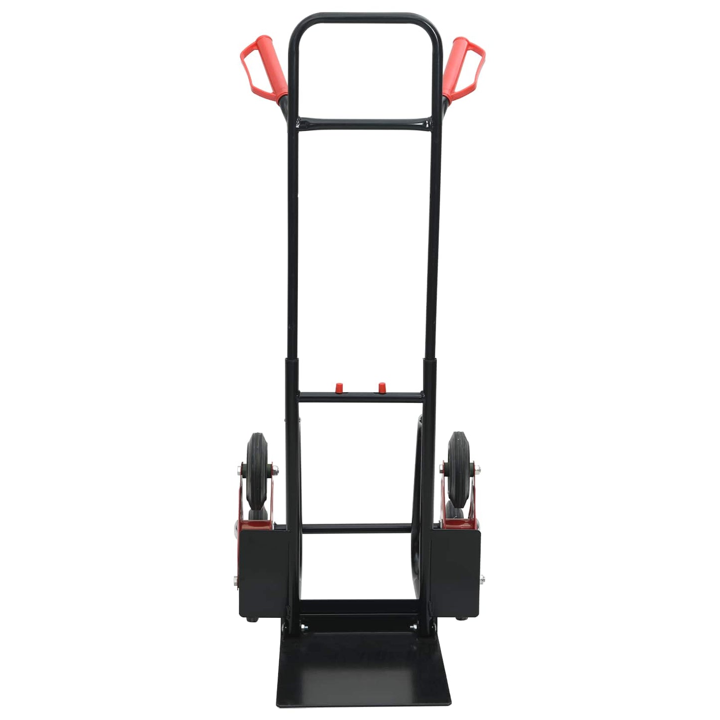 Handtrolley Zwart en Rood 64,5 x 49,5 x 114 cm Staal