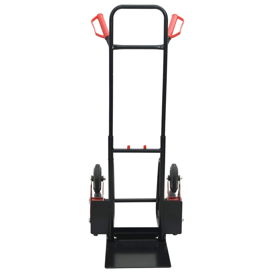 Handtrolley Zwart en Rood 64,5 x 49,5 x 114 cm Staal