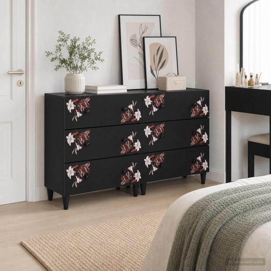 Opslagkasten 2 st 120 x 33 x 75 cm Massief Mango Hout