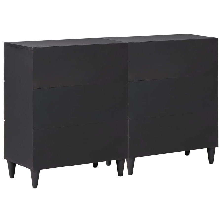 Opslagkasten 2 st 120 x 33 x 75 cm Massief Mango Hout