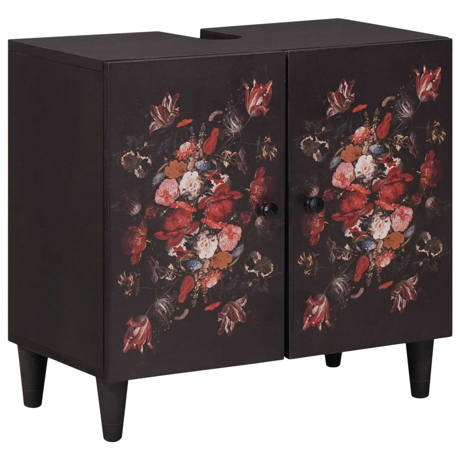 Badkamerkastenset Met Lade Met Opslag 3 Pcs Massief Mango Hout