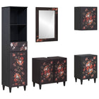 Bathroom Cabinet Set with Drawer with Storage 5 pcs Solid Mango Wood