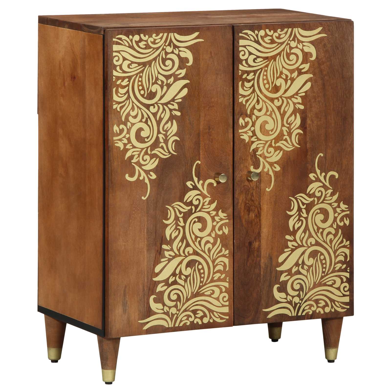 Badkamerkastenset 3 pcs Honingbruin en goud 180 x 33 x 75 cm