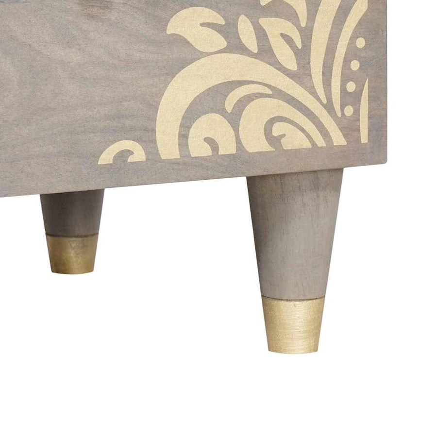 Dressoir 2 pcs Grijs 60 x 33.5 x 75 cm Massief mangohout