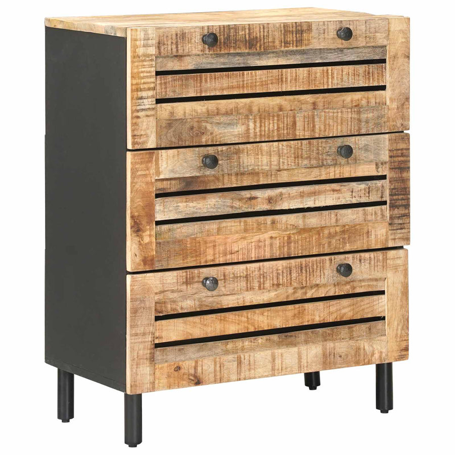 Opslagkasten 2 st 120 x 33 x 75 cm Massief Mango Hout