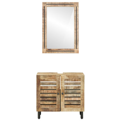 Badkamerkastenset 2 st Naturel 62 x 33 x 58 cm