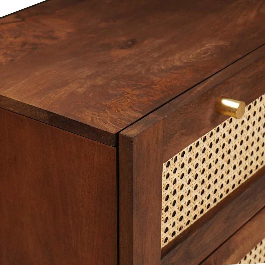 Dressoir Set 3 Pcs Bruin 180 X 33 X 75 Cm Massief Mango Hout
